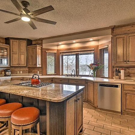 Hilltop Hot Springs Log Cabin With Hot Tub And Grill! Exteriör bild