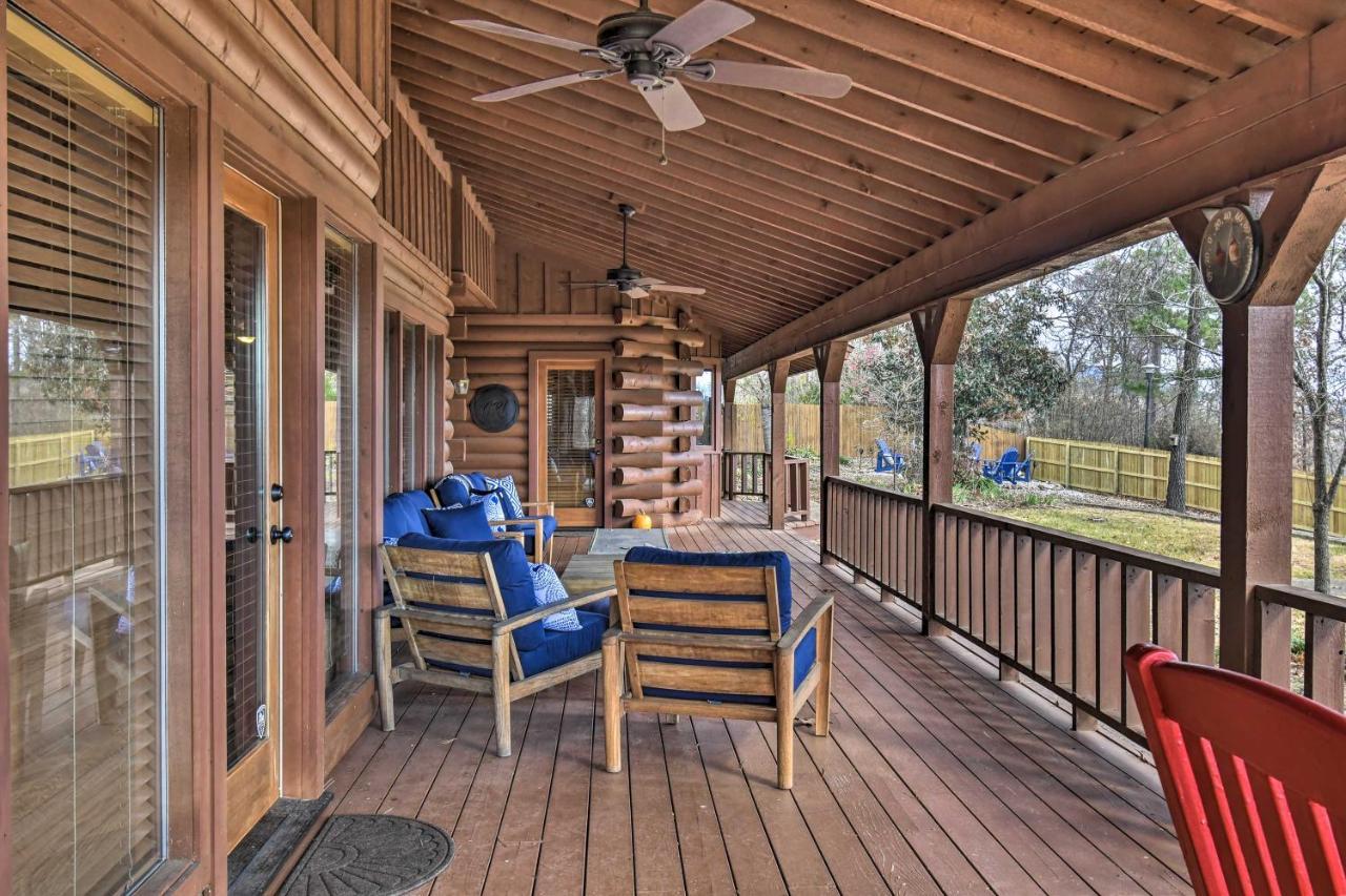 Hilltop Hot Springs Log Cabin With Hot Tub And Grill! Exteriör bild