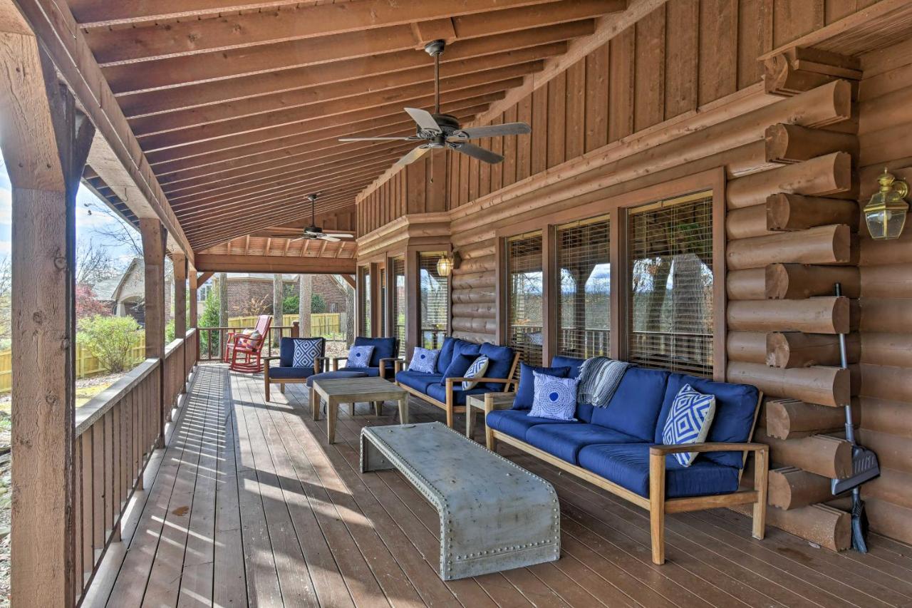 Hilltop Hot Springs Log Cabin With Hot Tub And Grill! Exteriör bild